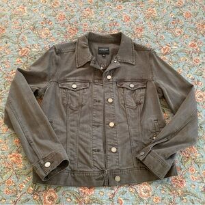 Liverpool Los Angeles Denim Jacket Olive M Women’s Stretch Layer Western Trucker